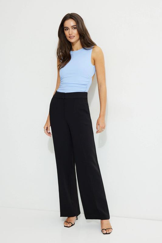 Assembly High Waisted Pleated Straight Leg Pants