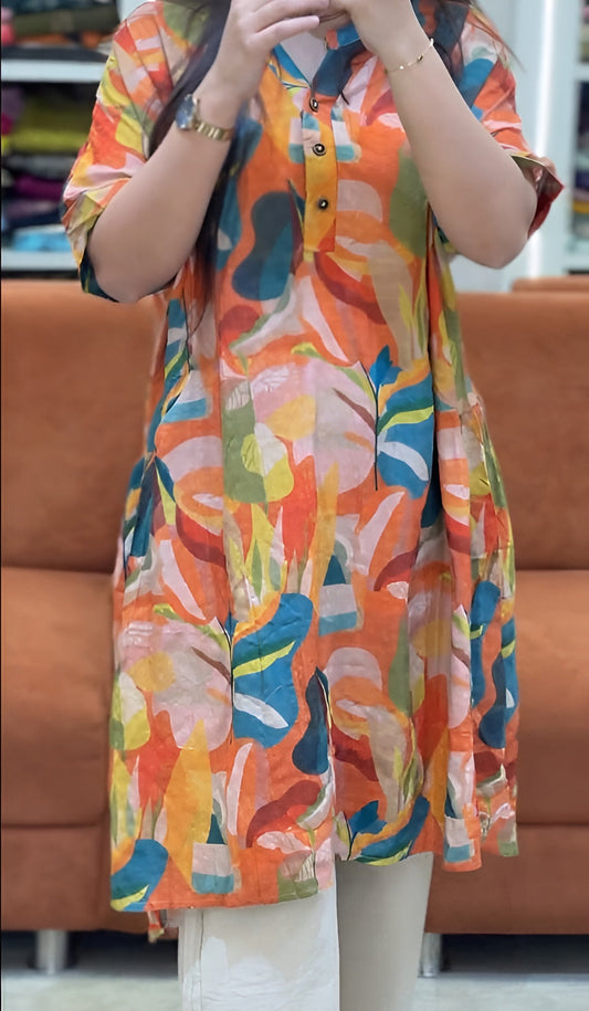 Jummy Linen Printed Tunic