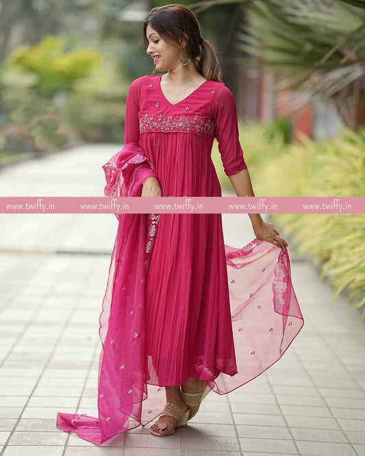 Twiffy presents flared kurti with dupata