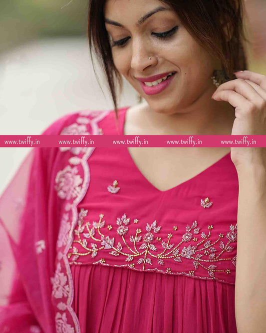 Twiffy presents flared kurti with dupata