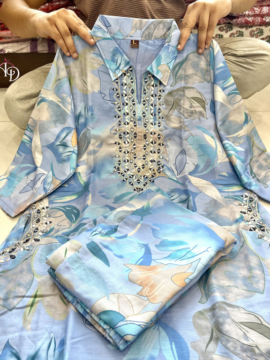 Twiffy Featuring beautiful Heavy muslin Co-ord Set for women