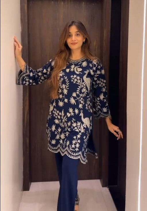 Arushifab woolen cord set for women