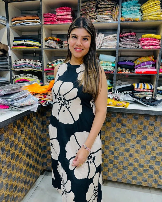 BLACK FLORAL PRINT CO-ORD SET