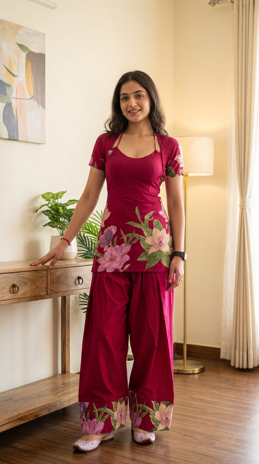 Laila short kurti with Bottom