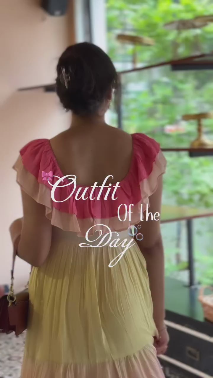 Sunset summer essential Ombre maxi dress for women