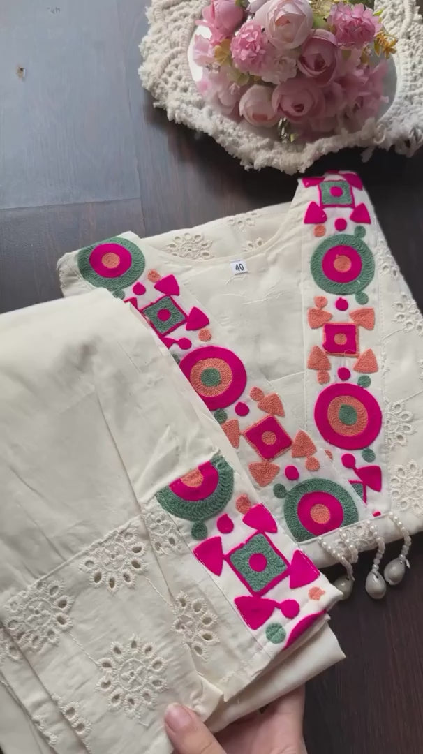 Rivaan pure cotton chiffali cord-set for women