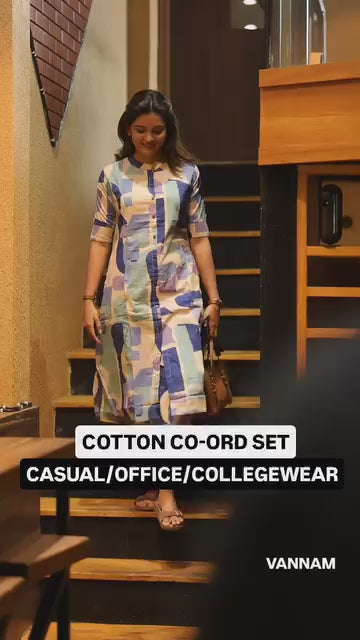 Arushifab Present Daily wear pure cotton cord-set.