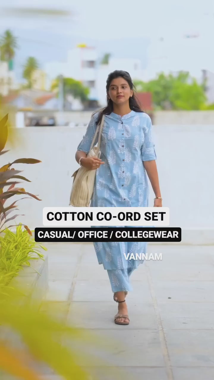 Arushifab Present Daily wear pure cotton cord-set.