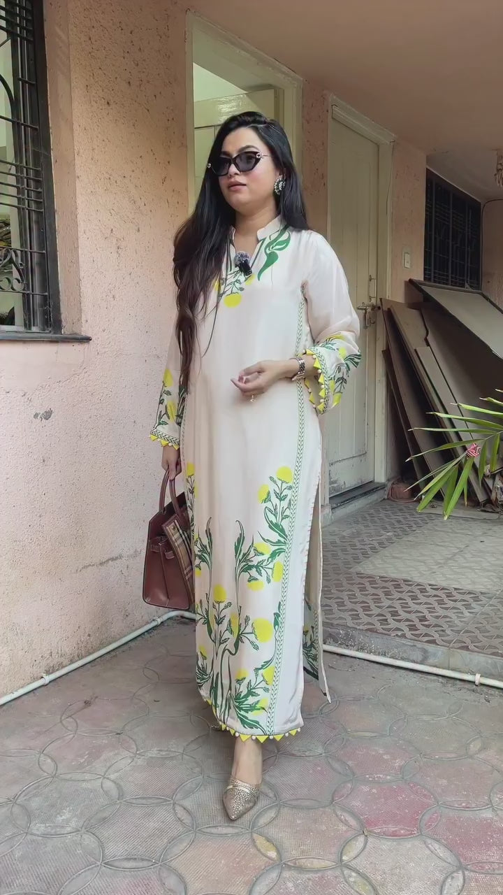 Anni floral print long kurta set