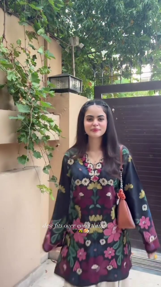 Samira Black farshi salwar set for women