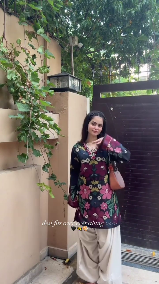 Samira Black farshi salwar set for women